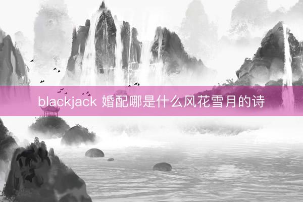 blackjack 婚配哪是什么风花雪月的诗