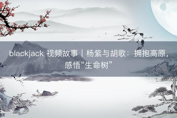 blackjack 视频故事|杨紫与胡歌:拥抱高原,感悟“生命树”